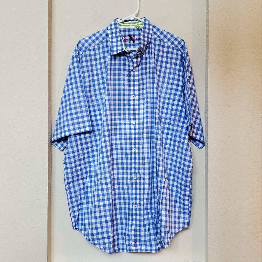 Robert Graham Big & Tall Mens Checkered Shirt. Size 2XLT
